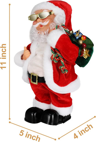 Papá Noel Animado De Papá Noel, Sacudiendo Vientre Mu...