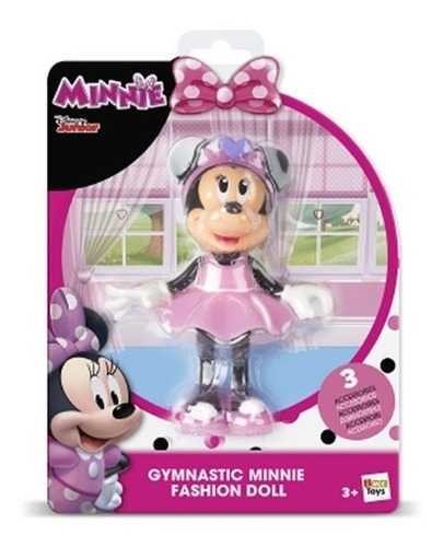 Boneca Disney Minnie Ginástica Fashion Gymnastic Acessórios