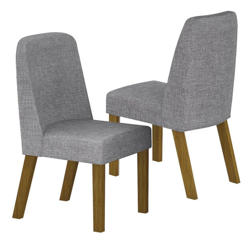Conjunto Mesa Isis 200cm Tampo Orgânico Com Vidro Com 6 Wt