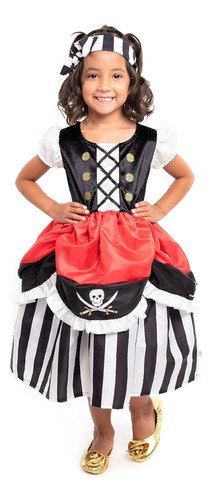 Vestido Pirata Little Adventures Con Diadema (talla Xxl), 9