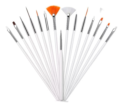 Kit De Decoracion Para Manicura  Pintar Dibujar X15 Unidades