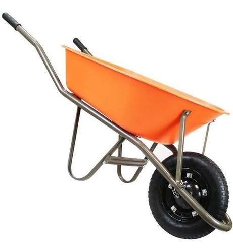 Imagen 2 de 5 de Carretilla Tramontina Plastica Honda C/rueda Inflable 55lt
