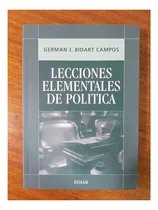 Comprar Lecciones Elementales De Politica - Bidart Campos, Germán J