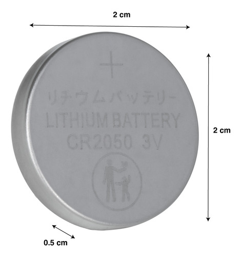 Batería De Litio Tipo Botón Mitzu Cr2050 320 Mah