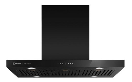 Coifa de Ilha Pro Series 90CIV Preta 90 cm com Painel Touch e Filtro Baffle Electrolux