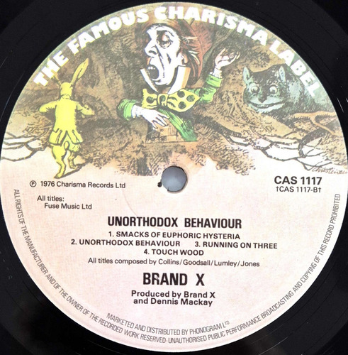 Brand X - Unorthodox Behaviour (1976) Uk Vinilo Lp