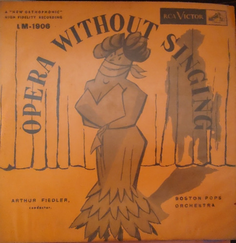 Vinilo Lp De Opera Without Singing Arthur Fiedler(xx116