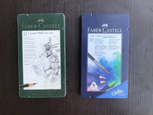 Lápices Y Acuarelas Faber Castell Negro (Usado)
