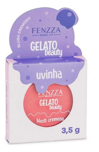 Blush Cremoso Magia Das Cores Gelato Beauty Fenzza 3,5 Tom Da Maquiagem Uva