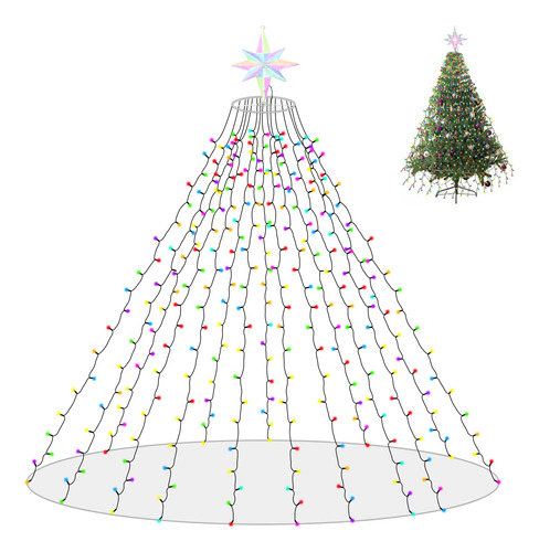 Luz Para Arbol Navidad Estrella Superior Tira 10.5 Pie X 15