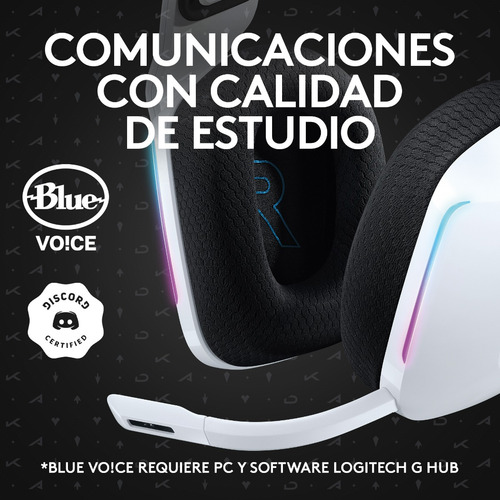 Imagen 6 de 9 de Auriculares gamer inalámbricos Logitech G Series G733 kda con luz rgb LED