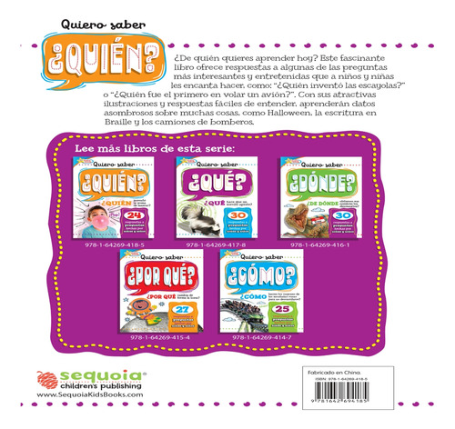 Libro Quiero Saber Quién