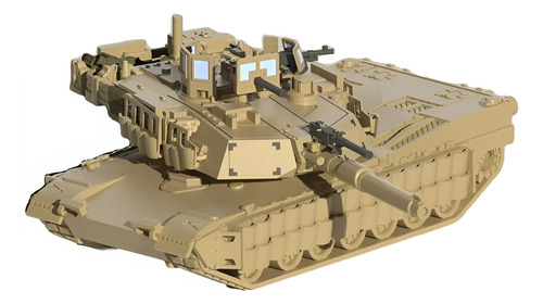 Tanque Americano Abrams M1a2 Escala 1/72 Tusk 2 Color Blanco