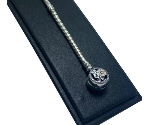 Imagen 2 de 2 de Pulsera Pandora 100% Plata 925 Compatible 18 Cm De Largo