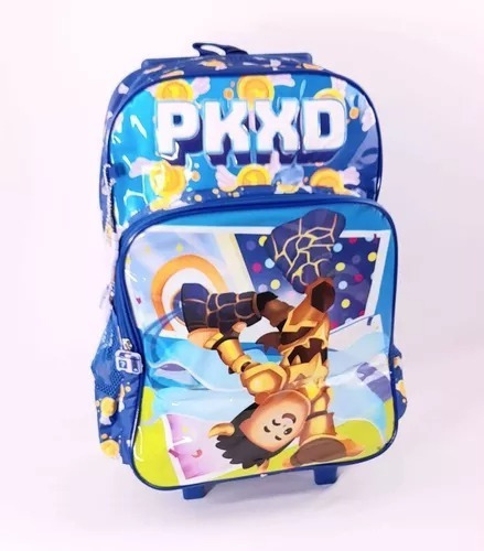 Mochila Rodinha G 16 Infantil Pkxd Game Luxcel Ic37602pd Cor Azul