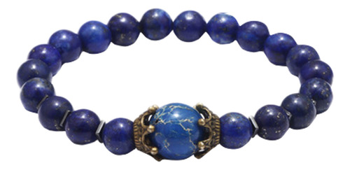 Pulsera Elástica Con Cuentas De Piedra Natural U Fashion Eye