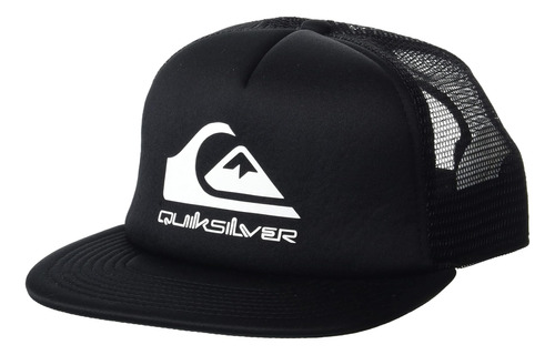 Quiksilver Gorro Trucker Foamslayer Hombre, Negro, Talla