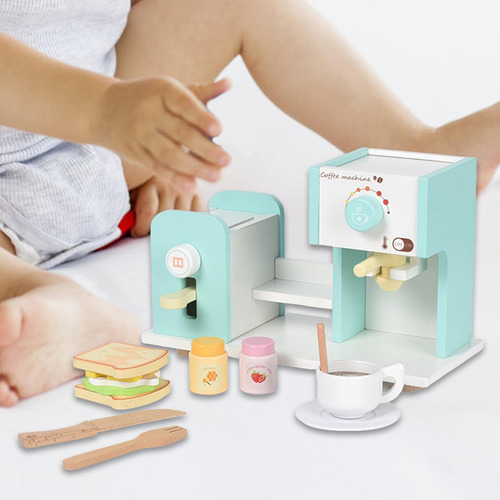 Cafetero De Madera Toy Fetend Play El Electrodoméstico