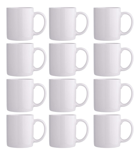 Gbhome Tazas De Cafe Blancas De 12 Onzas, Tazas De Cafe De C