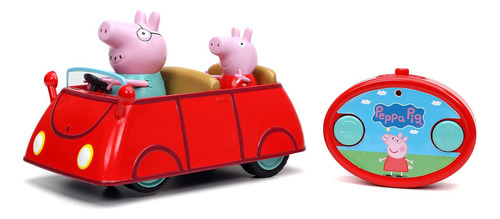 Coche Jada Toys Peppa Pig Rc Con Control Remoto Rojo, Jug...