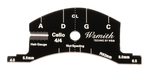 4/4 Puente Violín Diapasón Raspador Negro Multifuncional