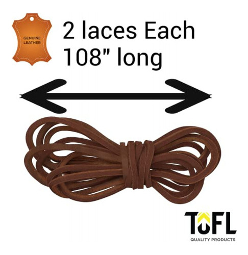 Cordones Para Botas De Cuero Estilo Maderero Tofl | 108 PuLG