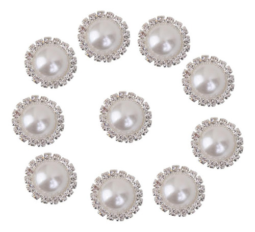 4x 10pcs Botones De De Cristal Vástago Decoración Diy