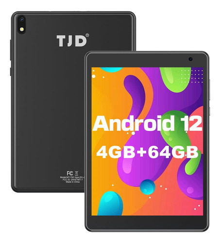 Tableta Tjd Android 12 De 7,5 Pulgadas Black