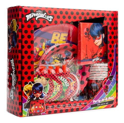 Kit De Fiesta Mighty Mojo Miraculous Ladybug Celebration, Má