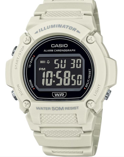Reloj Casio Illuminator Con Luz Led Con Alarma Y Cronógrafo
