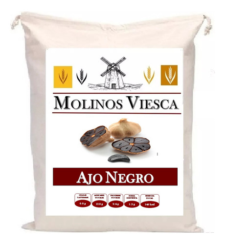 1 Kg Diente De Ajo Negro Deshidratado Excelente Calidad
