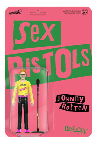 Super7 Sex Pistols Johnny Rotten W2 Sid Vicious 