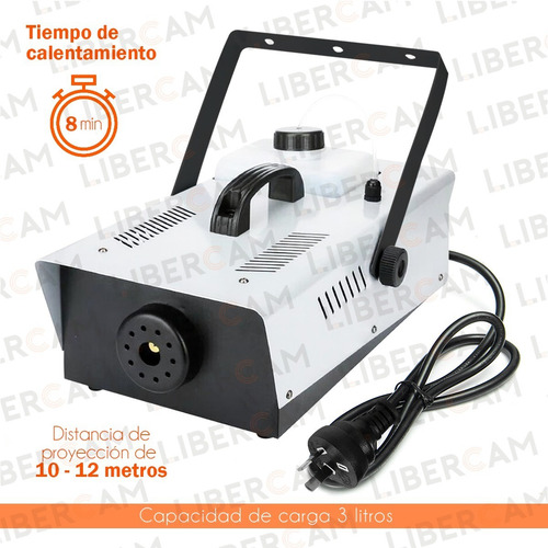Maquina De Humo 1200w Control Inalambrico Color Gris/Negro