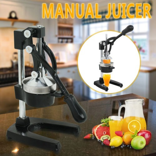 Prensa Manual De La Fruta Juicer Exprimidor Negro Extractor 