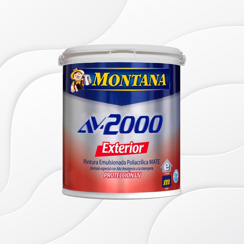 Pintura Montana Exterior Av-2000 Blanco Galón 