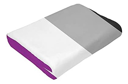 Mantas De Lana De Franela Con Bandera Del Orgullo Asexual De