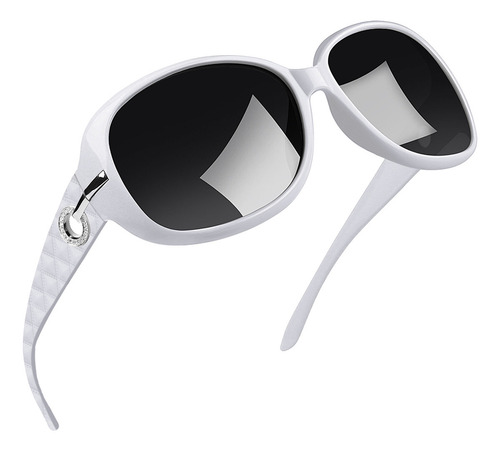 Lentes De Sol Mujer Polarizados Dama Uv400 Joopin H9045 color del lente negro
