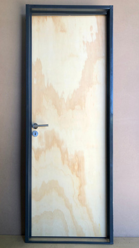 Puerta Placa Pino 80/90 Tabique 10 O Durlock Marco Chapa 18