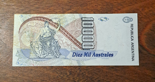 Bottero N 2878 Billete 10000 Australes, Excelente (Usado)