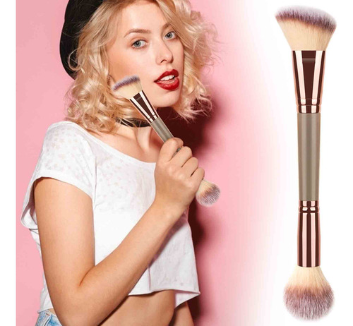 Brocha Bronceadora K De Doble Punta Para Contornear Y Difumi