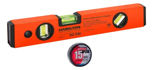 comprar Nivel De Aluminio 30 Cm Hamilton Ns300 + Cinta Aisladora comprar Nivel De Aluminio 30 Cm Hamilton Ns300 + Cinta Aisladora