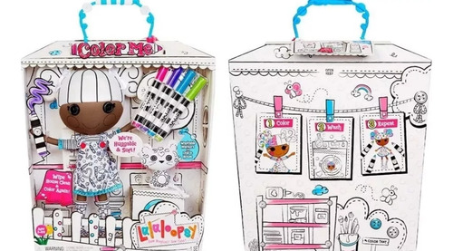 Muñeca Lalaloopsy Y Mascota Para Colorear Y Lavable.