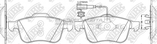 Pastillas De Freno Alfa Romeo Spider 2.2 2013 Nibk Delantera