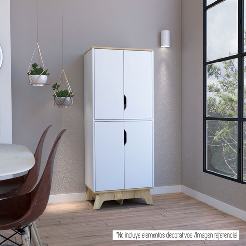 Alacena De Cocina Bi-color Blanco/duna 4p
