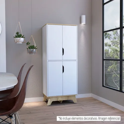 Alacena De Cocina Bi-color Blanco/duna 4p