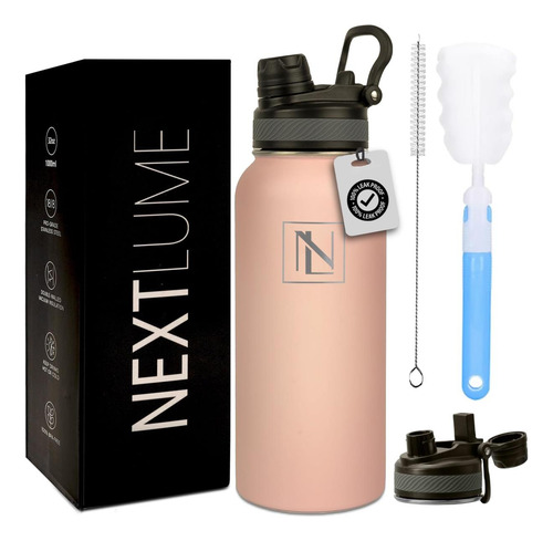 Botella De Agua Con Aislamiento Nextlume De 32 Oz Con Pajita