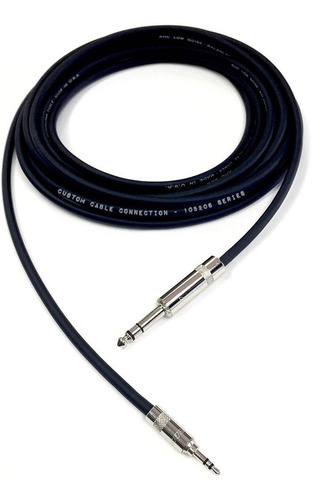 Imagen 5 de 6 de 100 Foot Pro Audio 1/4 Pulgada (6.35 Mm) Trs A 1/8 Pulgada (