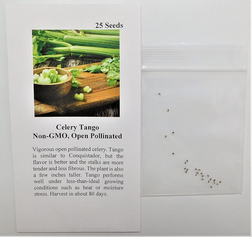 Davids Garden Seeds Apio Tango 6479 (verde) 100 Semillas Po