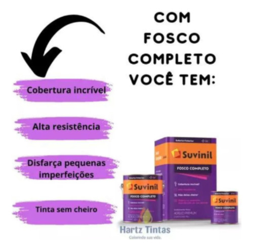 Tinta Parede Suvinil Fosco Completo Cor Preto 16 Litros