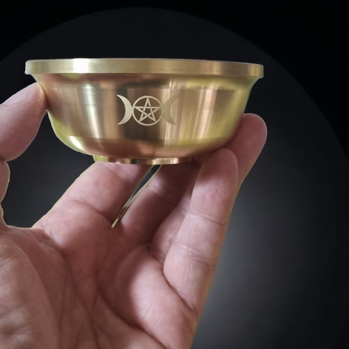 Cuenco Dorado Para Altar Tres Diosas